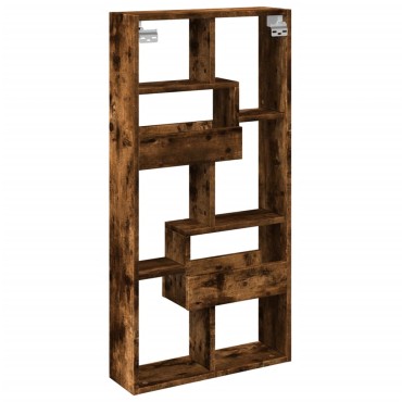 vidaXL Ντουλάπι Τοίχου Καπνιστή Δρυς 50x15x100cm Επεξεργασμένο Ξύλο 1 τεμ.