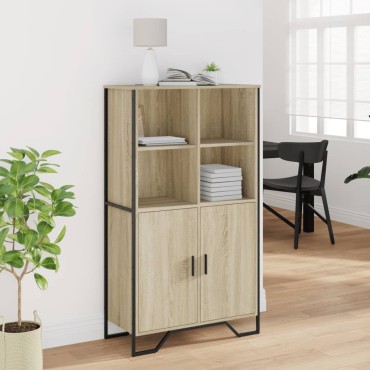 vidaXL Ντουλάπι Sonoma Δρυς 79,5x35,5x137,5cm Επεξεργασμένο Ξύλο 1 τεμ.