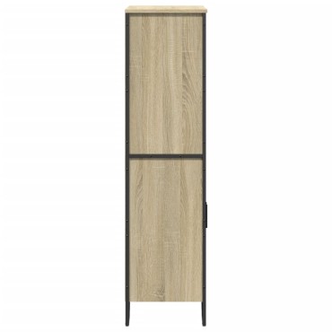 vidaXL Ντουλάπι Sonoma Δρυς 79,5x35,5x137,5cm Επεξεργασμένο Ξύλο 1 τεμ.