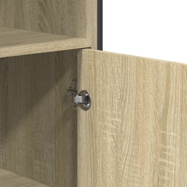 vidaXL Ντουλάπι Sonoma Δρυς 79,5x35,5x137,5cm Επεξεργασμένο Ξύλο 1 τεμ.
