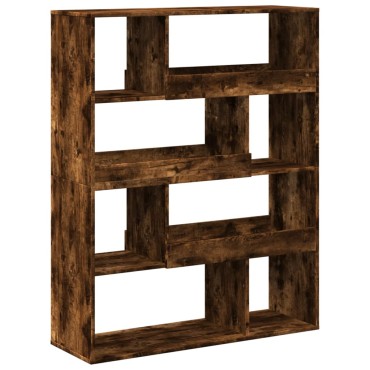 vidaXL Βιβλιοθήκη Καπνιστή Δρυς 100x33x125,5cm από Επεξεργασμένο Ξύλο 1 τεμ.