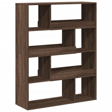 vidaXL Βιβλιοθήκη Καφέ Δρυς 100x33x125,5cm από Επεξεργασμένο Ξύλο 1 τεμ.