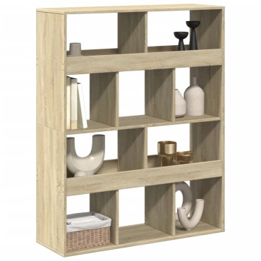 vidaXL Βιβλιοθήκη/Διαχωριστικό Χώρου Δρυς 100x33x125,5cm Επεξ. Ξύλο 1 τεμ.