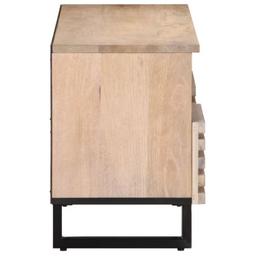 vidaXL Έπιπλο Τηλεόρασης 100x34x46cm από Μασίφ Ξύλο Μάνγκο 1 τεμ.