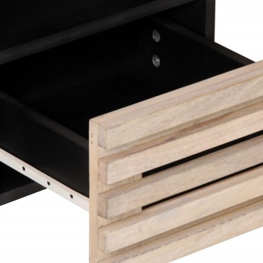 vidaXL Έπιπλο Τηλεόρασης 100x34x46cm από Μασίφ Ξύλο Μάνγκο 1 τεμ.
