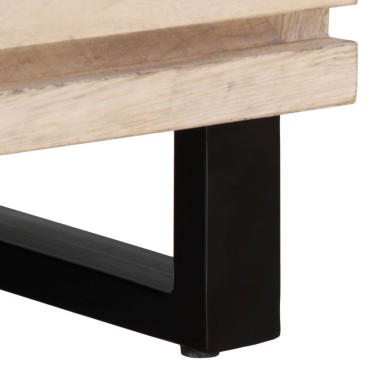 vidaXL Έπιπλο Τηλεόρασης 100x34x46cm από Μασίφ Ξύλο Μάνγκο 1 τεμ.