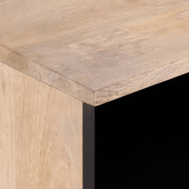vidaXL Έπιπλο Τηλεόρασης 100x34x46cm από Μασίφ Ξύλο Μάνγκο 1 τεμ.