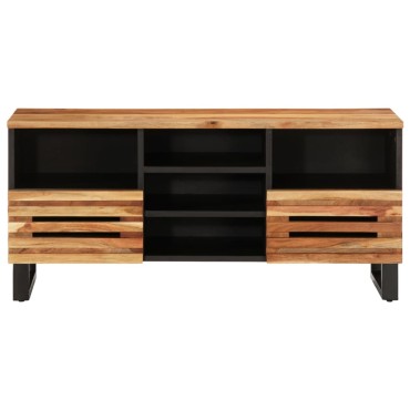 vidaXL Έπιπλο Τηλεόρασης 100x34x46cm από Μασίφ Ξύλο Ακακίας 1 τεμ.