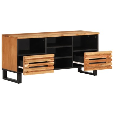 vidaXL Έπιπλο Τηλεόρασης 100x34x46cm από Μασίφ Ξύλο Ακακίας 1 τεμ.