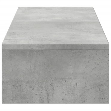 vidaXL Βάση Οθόνης με Συρτάρια Γκρι Σκυρ. 100x27x15 εκ. Επεξεργ. Ξύλο