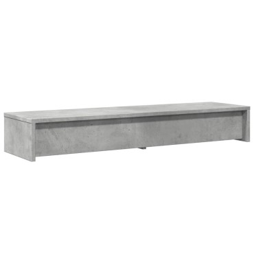 vidaXL Βάση Οθόνης με Συρτάρια Γκρι Σκυρ. 100x27x15 εκ. Επεξεργ. Ξύλο