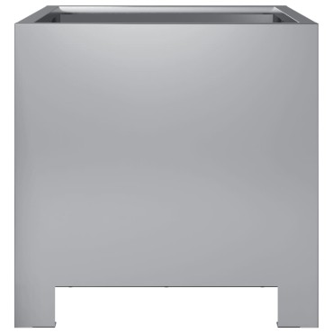 vidaXL Ζαρντινιέρα Κήπου 30x30x30 εκ. από Γαλβανισμένο Χάλυβα