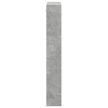 vidaXL Ντουλάπι Τοίχου Γκρι Σκυρ. 50x15x100cm Επεξεργασμένο Ξύλο 1 τεμ.