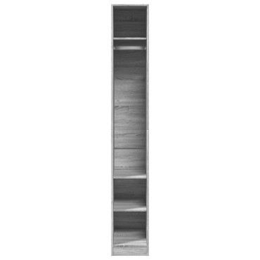 vidaXL Ντουλάπα Γκρι Sonoma 30x50x200cm από Επεξεργασμένο Ξύλο 1 τεμ.