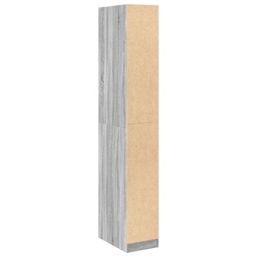 vidaXL Ντουλάπα Γκρι Sonoma 30x50x200cm από Επεξεργασμένο Ξύλο 1 τεμ.