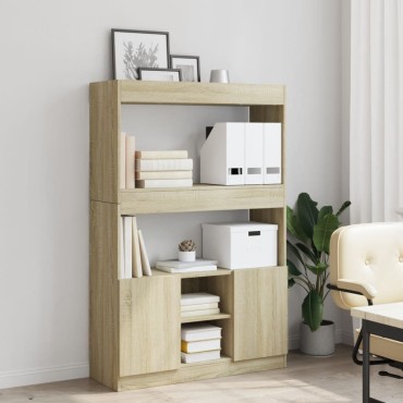 vidaXL Ντουλάπι Sonoma δρυς 92x33x140cm από Επεξεργασμένο Ξύλο 1 τεμ.