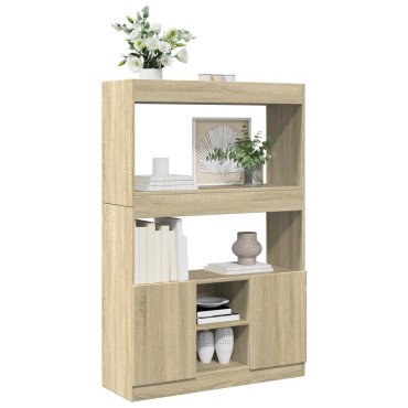 vidaXL Ντουλάπι Sonoma δρυς 92x33x140cm από Επεξεργασμένο Ξύλο 1 τεμ.