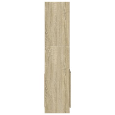 vidaXL Ντουλάπι Sonoma δρυς 92x33x140cm από Επεξεργασμένο Ξύλο 1 τεμ.