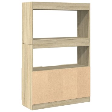 vidaXL Ντουλάπι Sonoma δρυς 92x33x140cm από Επεξεργασμένο Ξύλο 1 τεμ.