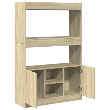 vidaXL Ντουλάπι Sonoma δρυς 92x33x140cm από Επεξεργασμένο Ξύλο 1 τεμ.