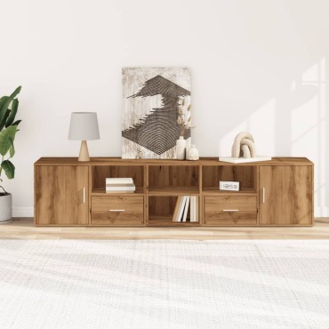 vidaXL Ντουλάπι Γωνιακό Αρτισιανή Δρυς 200x40x45cm από Επεξ. Ξύλο 1 τεμ.