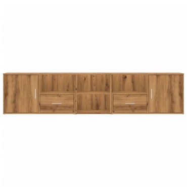 vidaXL Ντουλάπι Γωνιακό Αρτισιανή Δρυς 200x40x45cm από Επεξ. Ξύλο 1 τεμ.