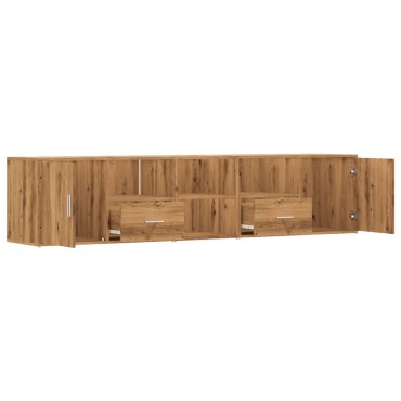vidaXL Ντουλάπι Γωνιακό Αρτισιανή Δρυς 200x40x45cm από Επεξ. Ξύλο 1 τεμ.
