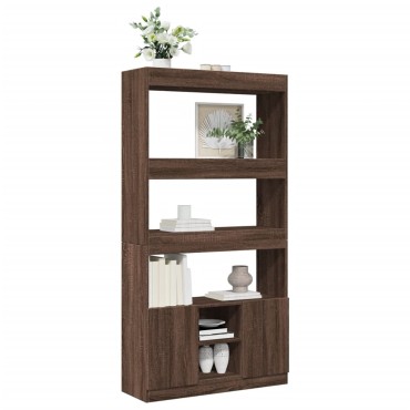 vidaXL Ντουλάπι Καφέ Δρυς 92x33x180cm από Επεξεργασμένο Ξύλο 1 τεμ.