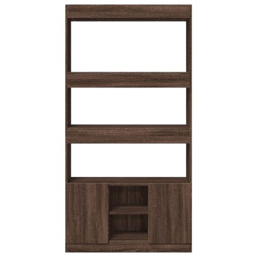 vidaXL Ντουλάπι Καφέ Δρυς 92x33x180cm από Επεξεργασμένο Ξύλο 1 τεμ.
