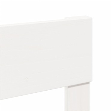 vidaXL Σκελετός Κρεβ. Χωρίς Στρώμα Λευκό 120x200 εκ Μασίφ Πεύκο