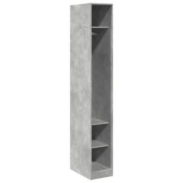 vidaXL Ντουλάπα Γκρι Σκυρ. 30x50x200cm από Επεξεργασμένο Ξύλο 1 τεμ.