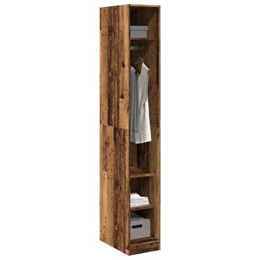 vidaXL Ντουλάπα Όψη Παλαιού Ξύλου 30x50x200cm από Επεξεργασμένο Ξύλο 1 τεμ.