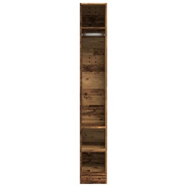 vidaXL Ντουλάπα Όψη Παλαιού Ξύλου 30x50x200cm από Επεξεργασμένο Ξύλο 1 τεμ.