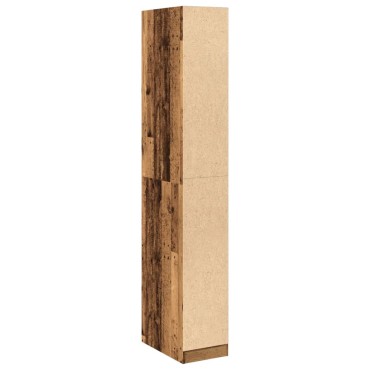 vidaXL Ντουλάπα Όψη Παλαιού Ξύλου 30x50x200cm από Επεξεργασμένο Ξύλο 1 τεμ.