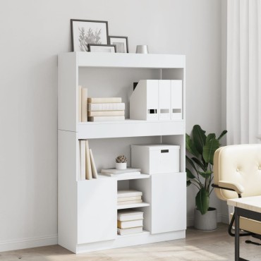 vidaXL Ντουλάπι Λευκό 92x33x140cm από Επεξεργασμένο Ξύλο 1 τεμ.
