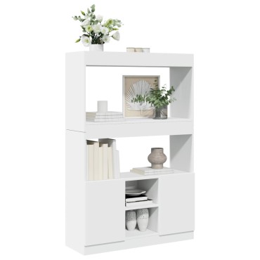 vidaXL Ντουλάπι Λευκό 92x33x140cm από Επεξεργασμένο Ξύλο 1 τεμ.