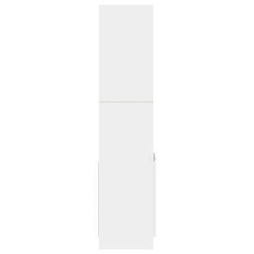 vidaXL Ντουλάπι Λευκό 92x33x140cm από Επεξεργασμένο Ξύλο 1 τεμ.