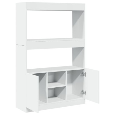 vidaXL Ντουλάπι Λευκό 92x33x140cm από Επεξεργασμένο Ξύλο 1 τεμ.