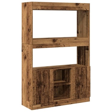 vidaXL Ντουλάπι Όψη Παλαιού Ξύλου 92x33x140cm Επεξεργασμένο Ξύλο 1 τεμ.