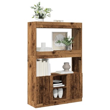 vidaXL Ντουλάπι Όψη Παλαιού Ξύλου 92x33x140cm Επεξεργασμένο Ξύλο 1 τεμ.