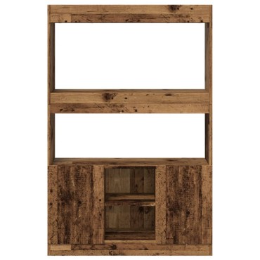 vidaXL Ντουλάπι Όψη Παλαιού Ξύλου 92x33x140cm Επεξεργασμένο Ξύλο 1 τεμ.