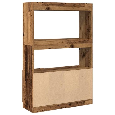 vidaXL Ντουλάπι Όψη Παλαιού Ξύλου 92x33x140cm Επεξεργασμένο Ξύλο 1 τεμ.