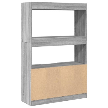 vidaXL Ντουλάπι Γκρι Sonoma 92x33x140cm από Επεξεργασμένο Ξύλο 1 τεμ.