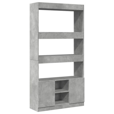 vidaXL Ντουλάπι Γκρι Σκυροδέματος 92x33x180cm από Επεξεργασμένο Ξύλο 1 τεμ.