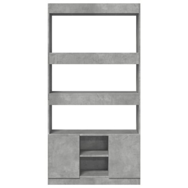 vidaXL Ντουλάπι Γκρι Σκυροδέματος 92x33x180cm από Επεξεργασμένο Ξύλο 1 τεμ.