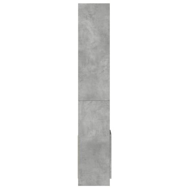 vidaXL Ντουλάπι Γκρι Σκυροδέματος 92x33x180cm από Επεξεργασμένο Ξύλο 1 τεμ.