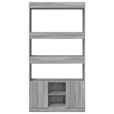 vidaXL Ντουλάπι Γκρι Sonoma 92x33x180cm από Επεξεργασμένο Ξύλο 1 τεμ.