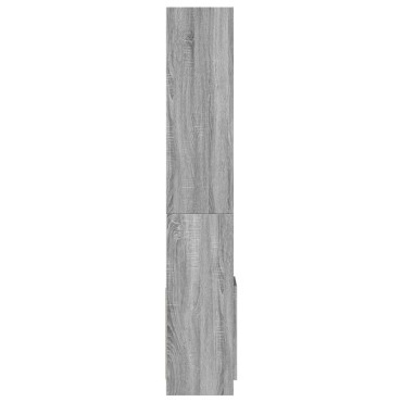 vidaXL Ντουλάπι Γκρι Sonoma 92x33x180cm από Επεξεργασμένο Ξύλο 1 τεμ.
