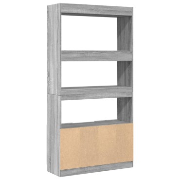 vidaXL Ντουλάπι Γκρι Sonoma 92x33x180cm από Επεξεργασμένο Ξύλο 1 τεμ.