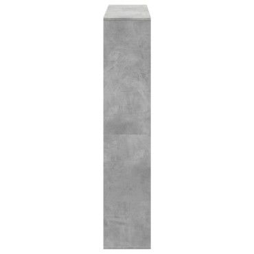 vidaXL Βιβλιοθήκη Γκρι Σκυροδέματος 132x29x141,5cm Επεξεργασμένο Ξύλο 1 τεμ.